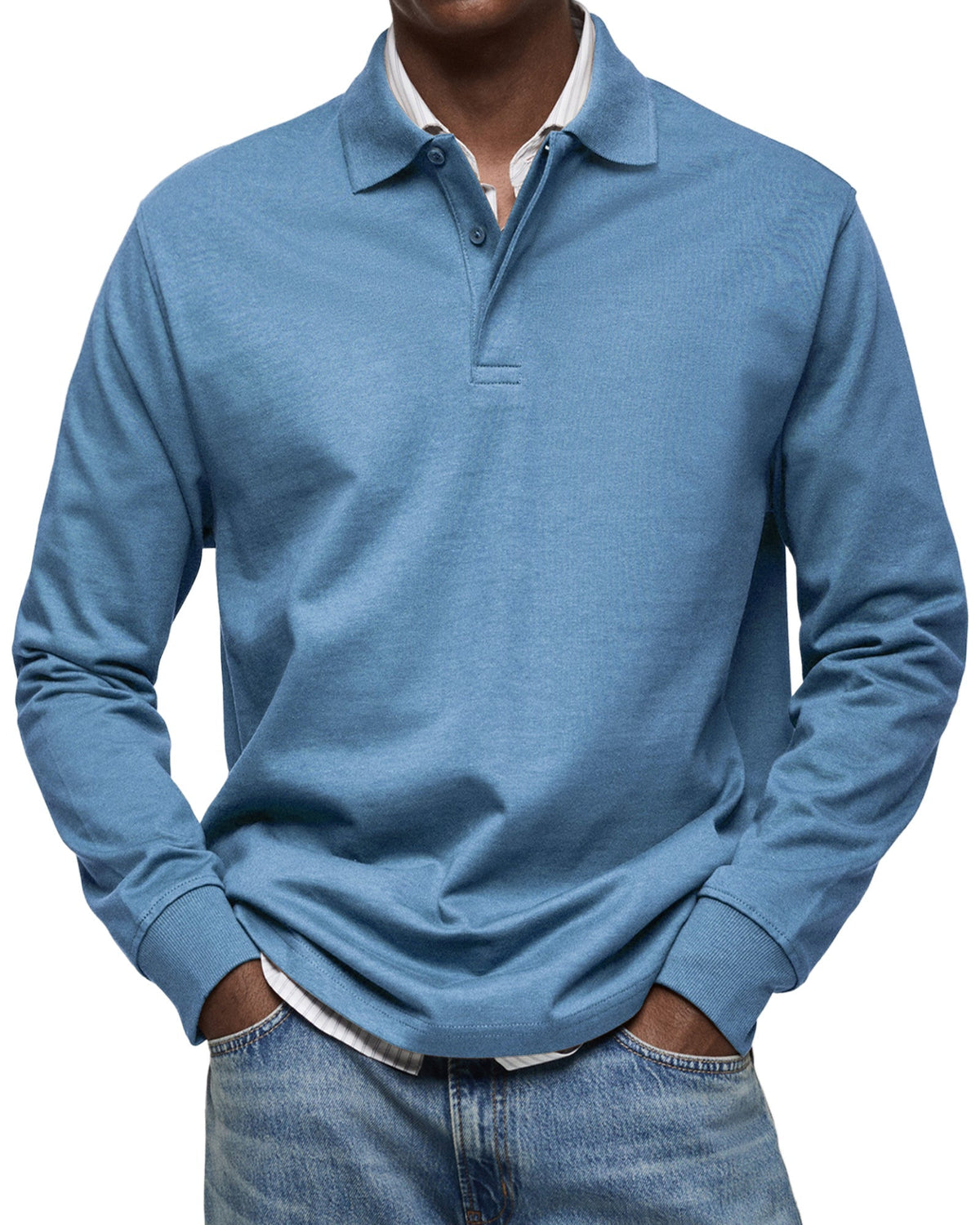 ALBERTO | POLO DE MANGA LARGA LUJOSO