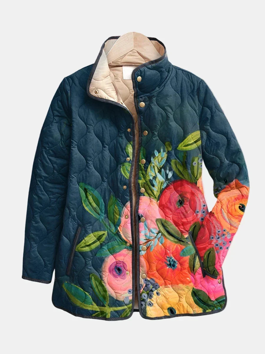 FIONA | ABRIGO ACOLCHADO ESTAMPADO FLORAL