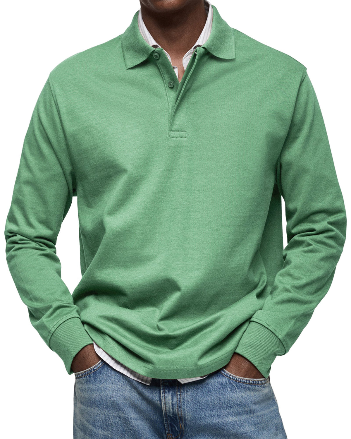 ALBERTO | POLO DE MANGA LARGA LUJOSO