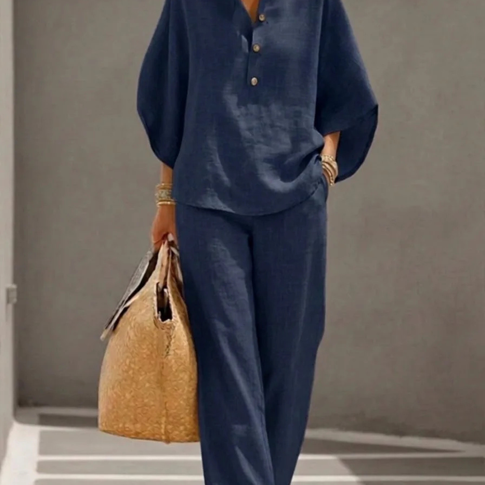 ESTELA | CONJUNTO CASUAL DE CAMISA Y PANTALÓN