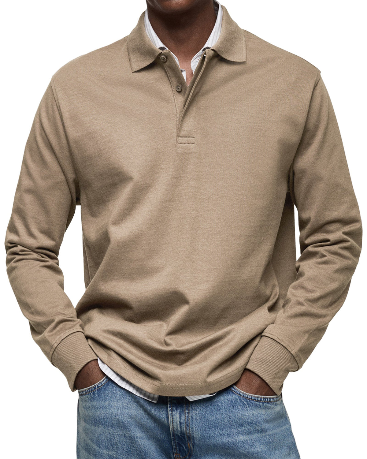 ALBERTO | POLO DE MANGA LARGA LUJOSO