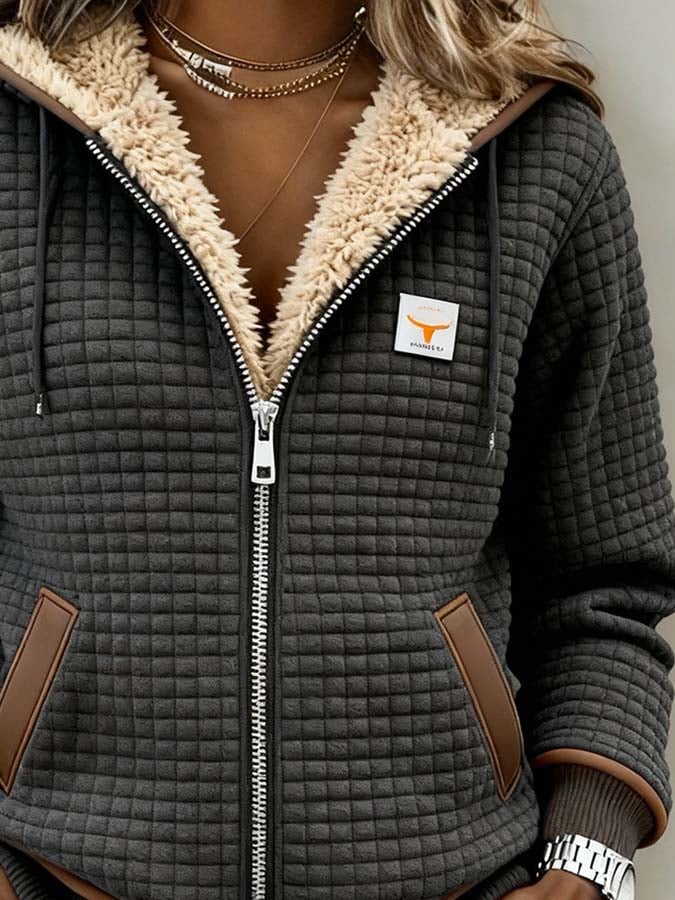 LOLA | ABRIGO TÉRMICO CON FORRO POLAR Y CAPUCHA