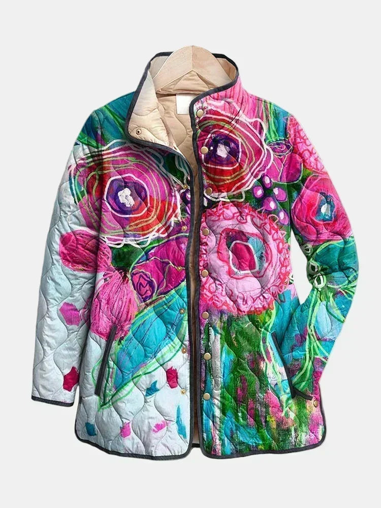 FIONA | ABRIGO ACOLCHADO ESTAMPADO FLORAL