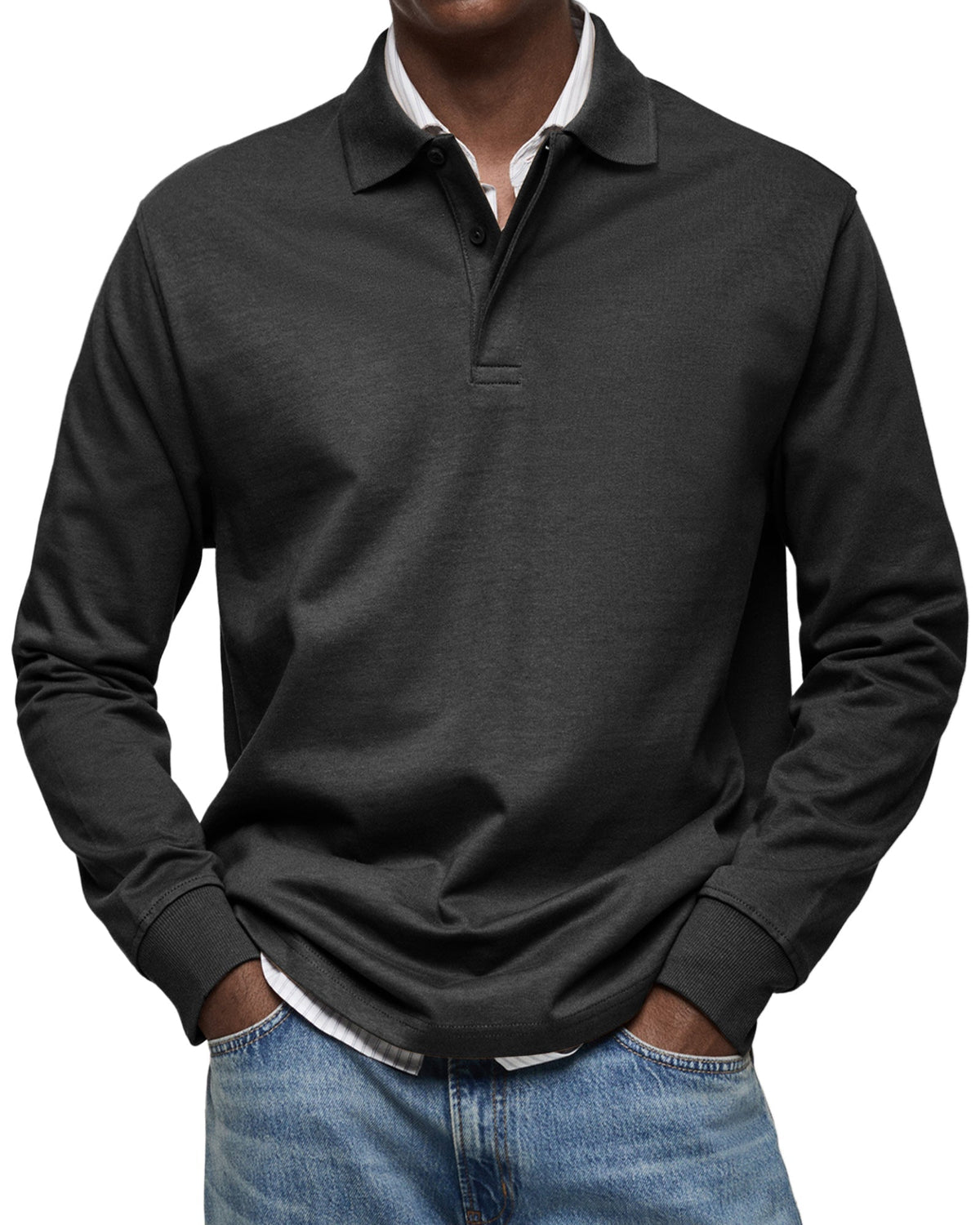 ALBERTO | POLO DE MANGA LARGA LUJOSO