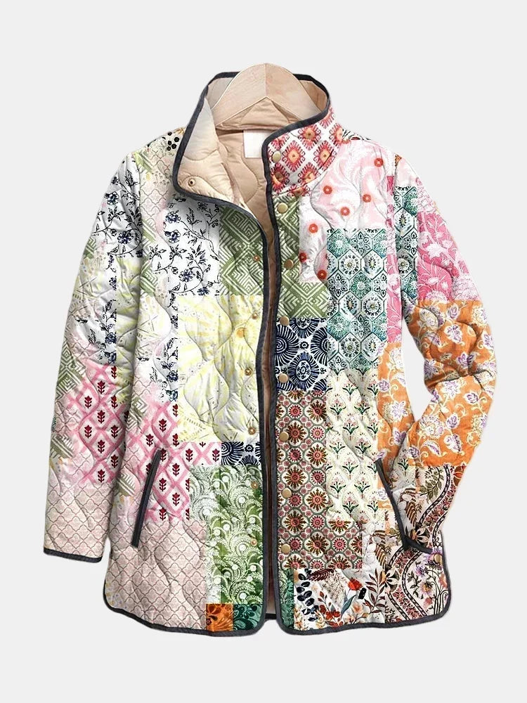 FIONA | ABRIGO ACOLCHADO ESTAMPADO FLORAL