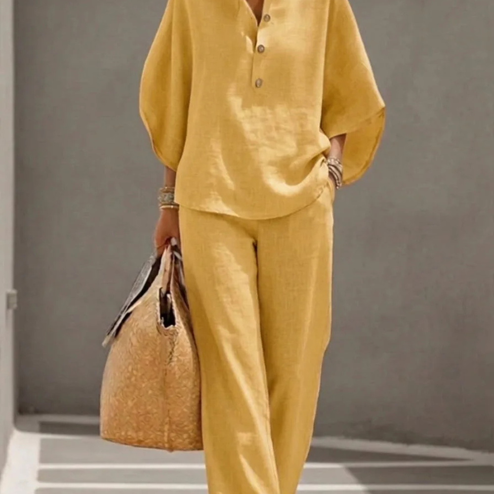 ESTELA | CONJUNTO CASUAL DE CAMISA Y PANTALÓN