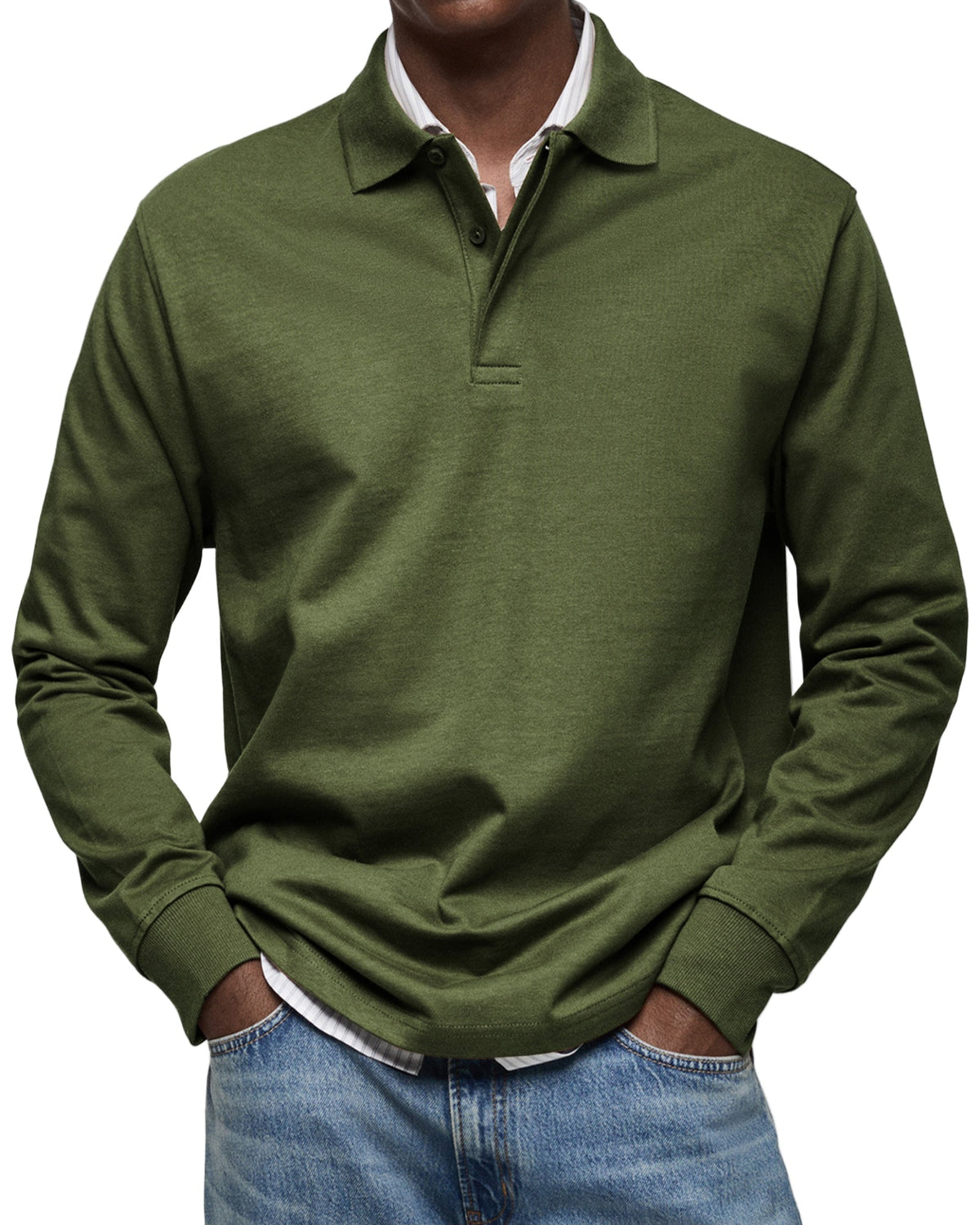 ALBERTO | POLO DE MANGA LARGA LUJOSO