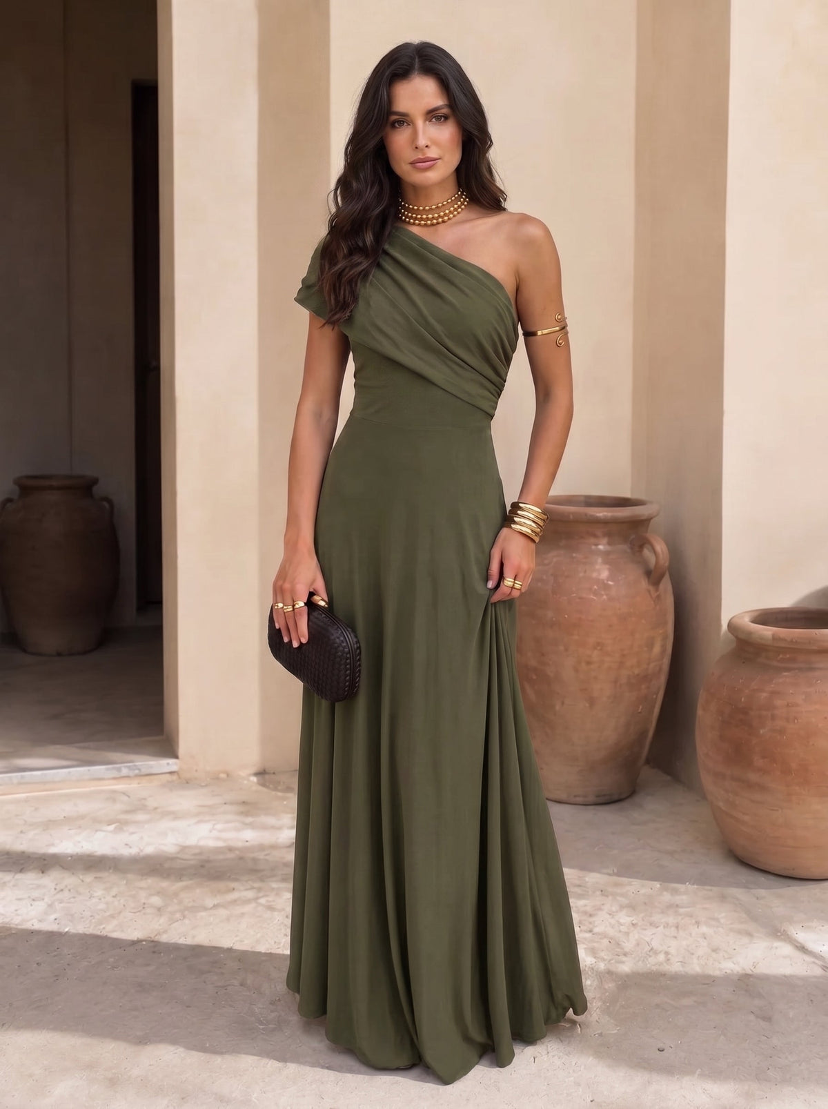MARÍA | VESTIDO LARGO ASIMÉTRICO