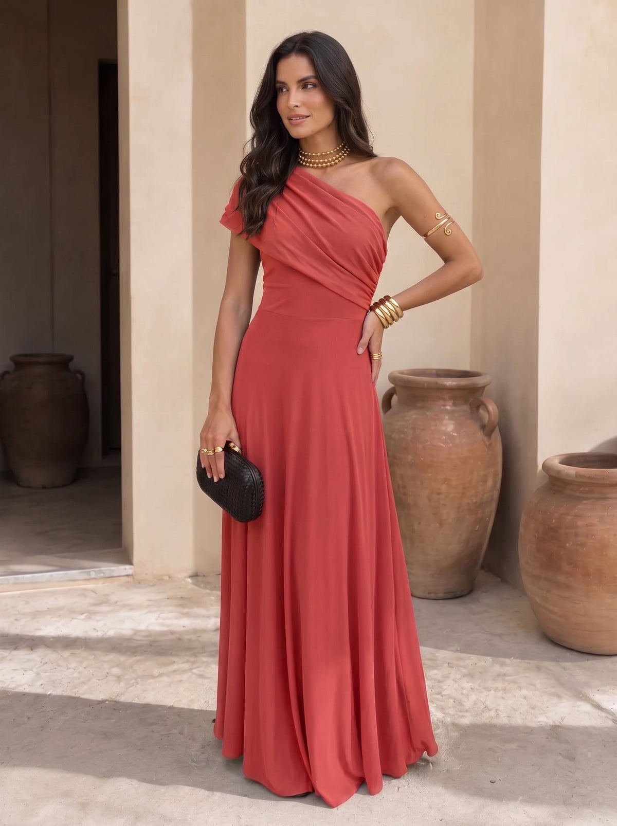 MARÍA | VESTIDO LARGO ASIMÉTRICO
