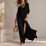 KLOE| VESTIDO MAXI ELEGANTE DE UN HOMBRO