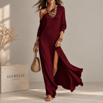 KLOE| VESTIDO MAXI ELEGANTE DE UN HOMBRO