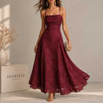 FLORENCIA | VESTIDO LARGO LENCERO COLOR VINO