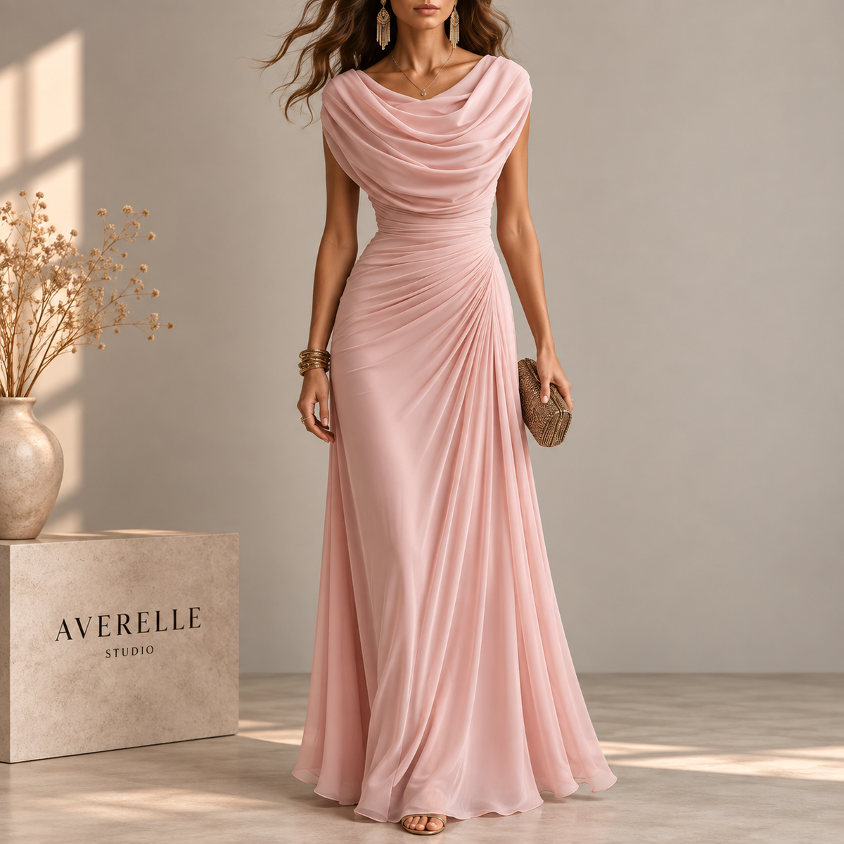 NAIRA | VESTIDO LARGO ELEGANTE