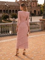 DORA | VESTIDO DE OTOÑO CON FLECOS