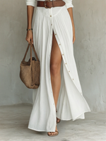 ALTEA | VESTIDO LARGO CON ABERTURA