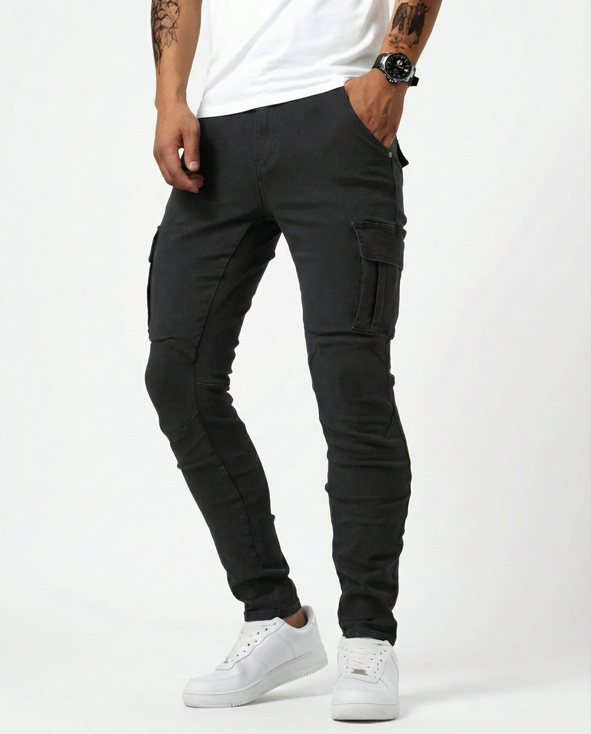 EMILIANO | PANTALÓN CARGO MARINO