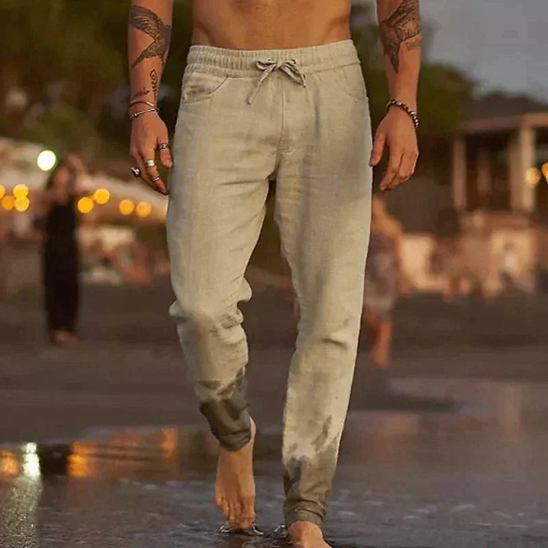 MATEO | PANTALÓN DE PLAYA DE LINO