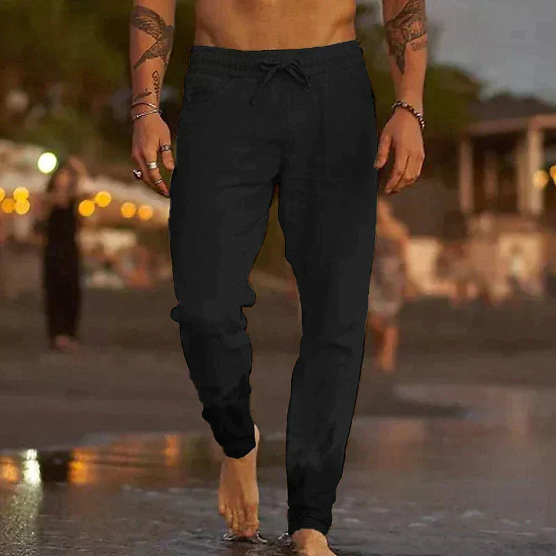 MATEO | PANTALÓN DE PLAYA DE LINO