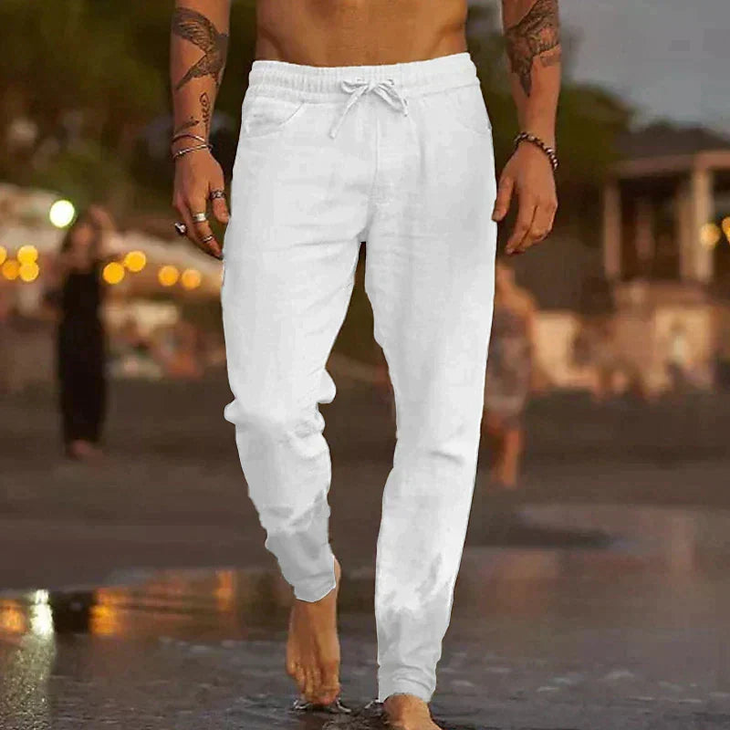 MATEO | PANTALÓN DE PLAYA DE LINO