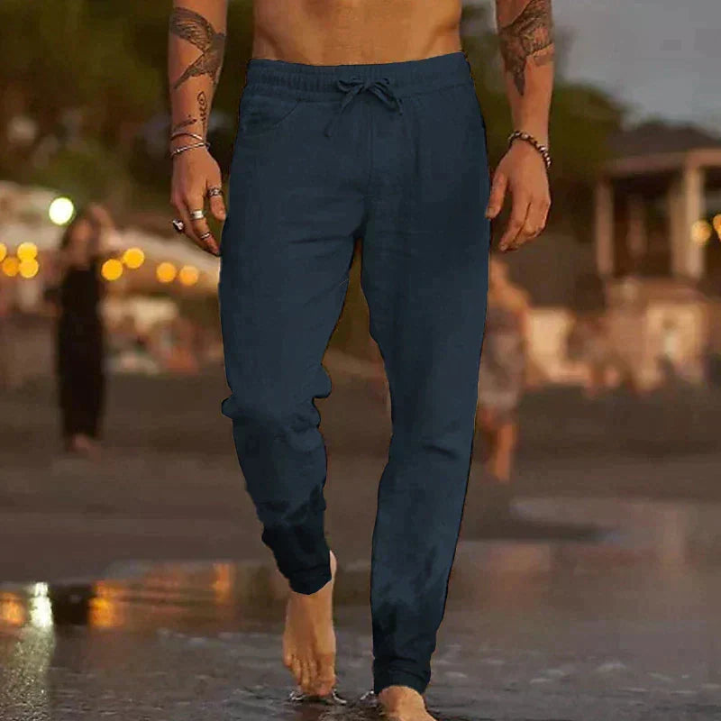 MATEO | PANTALÓN DE PLAYA DE LINO