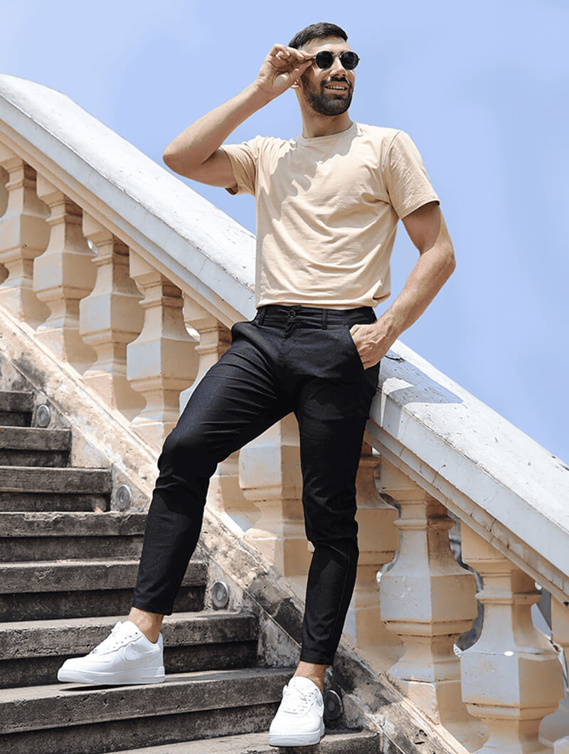 NOA| PANTALÓN ESTRECHO NEGRO