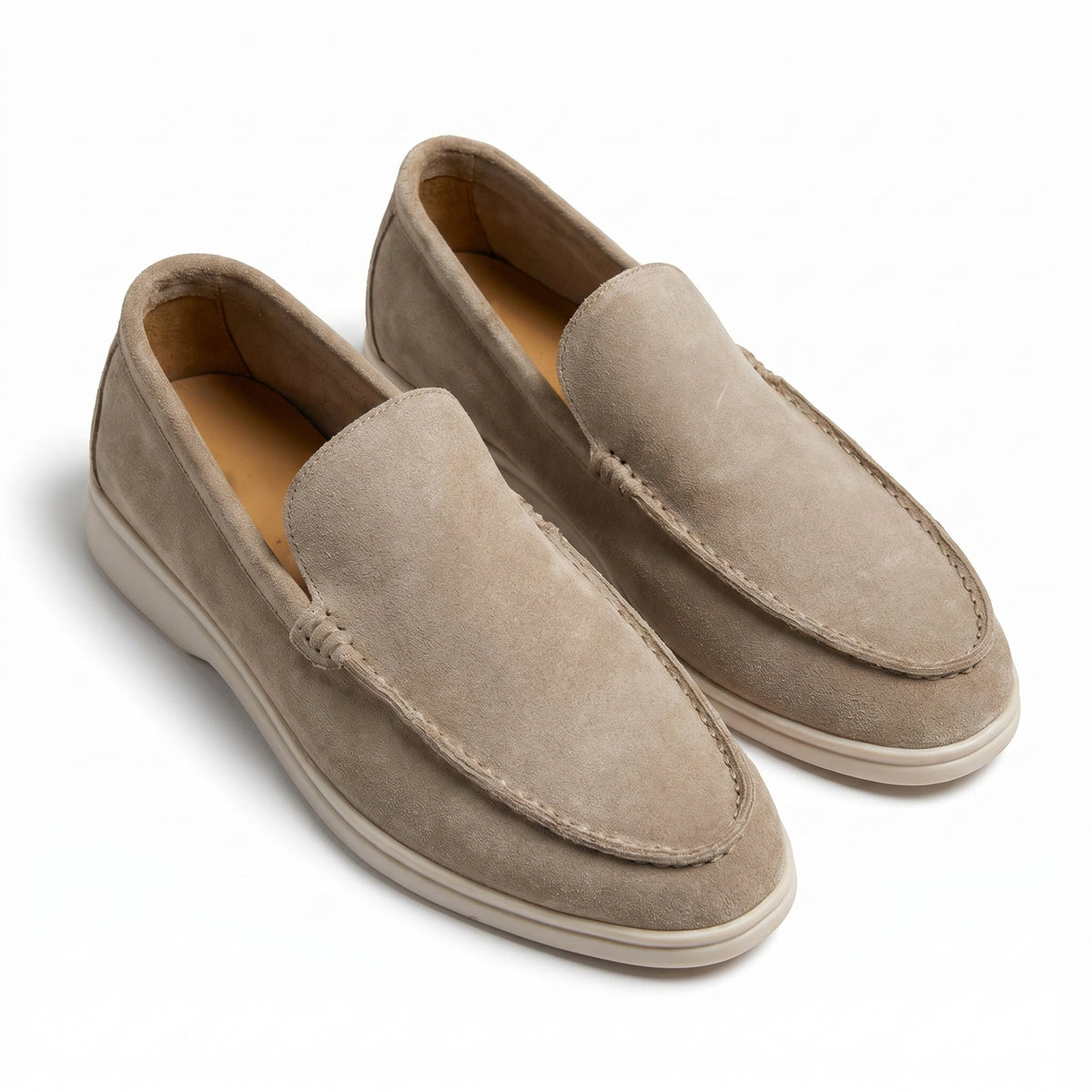ENZO | MOCASINES DE ANTE CON SUELA HÍBRIDA