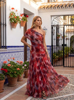MARÍA | VESTIDO LARGO ASIMÉTRICO