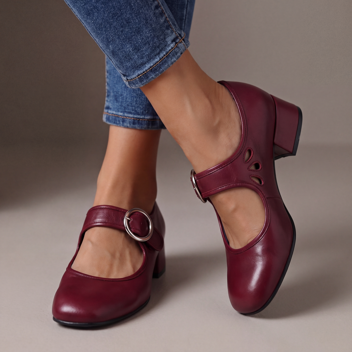 JOSEFINA | ZAPATO MARY JANE DE CUERO