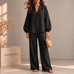 YAZMÍN | CONJUNTO FLUIDO ELEGANTE CON PANTALÓN AMPLIO