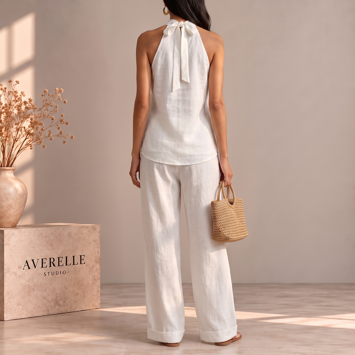 CARLOTTA | CONJUNTO ELEGANTE SIN MANGAS