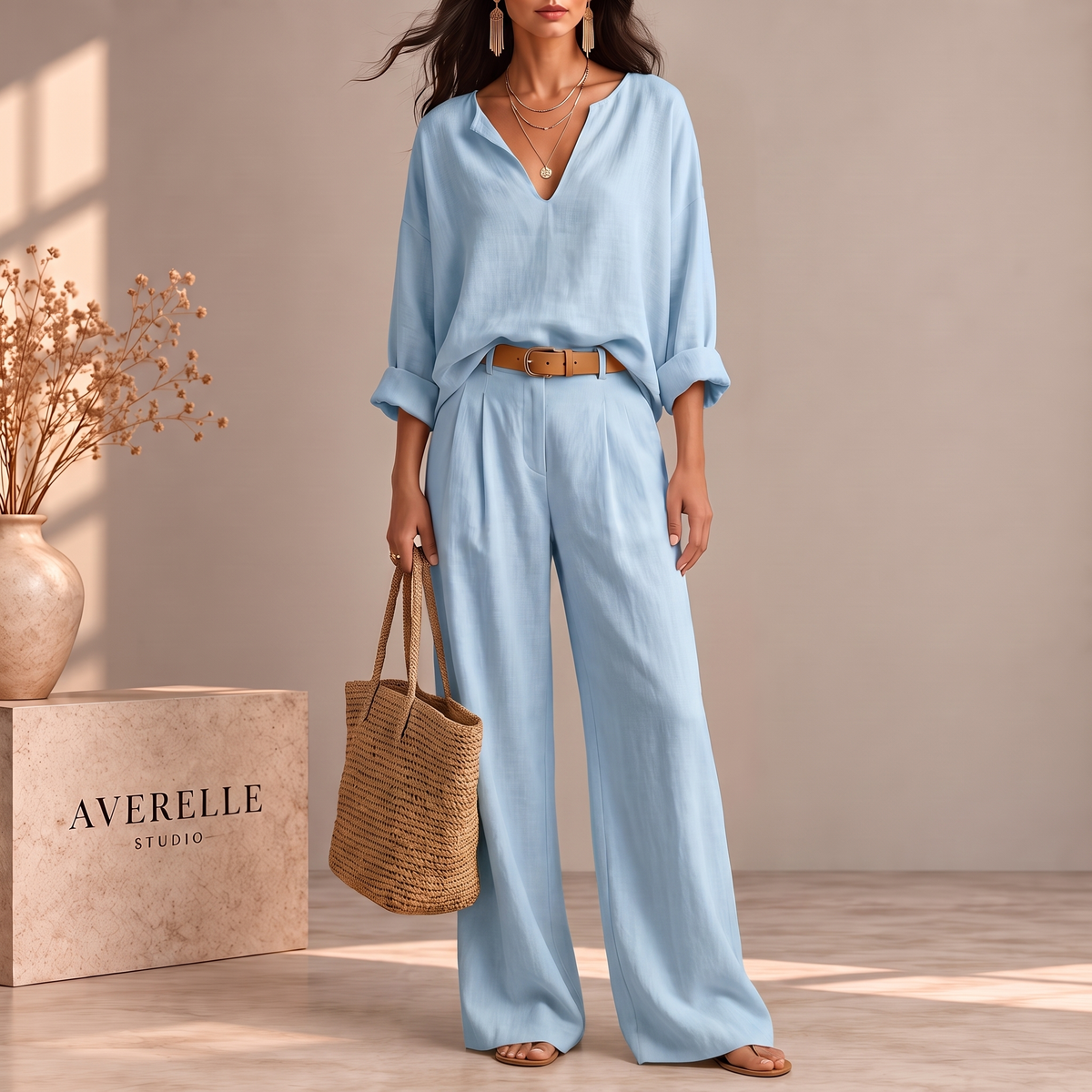 LURDE | CONJUNTO MUEJR CON ESCOTE EN V