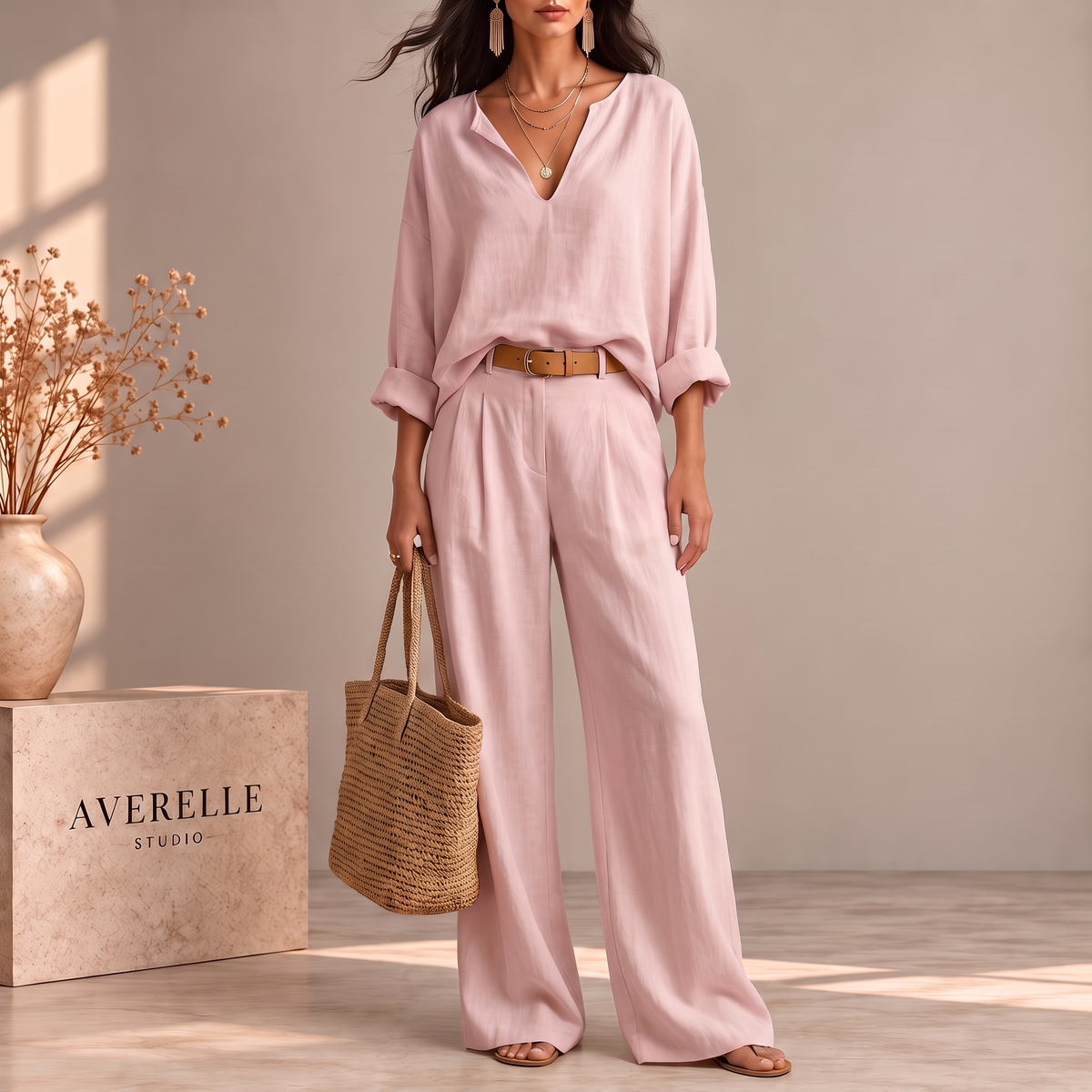 LURDE | CONJUNTO MUEJR CON ESCOTE EN V