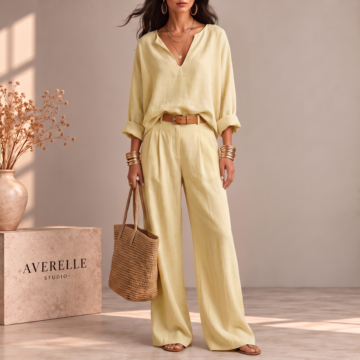 LURDE | CONJUNTO MUEJR CON ESCOTE EN V