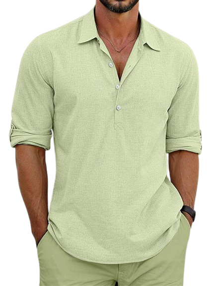 ARCHIE | CAMISA CLÁSICA DE ALGODÓN - LINO ATEMPORAL
