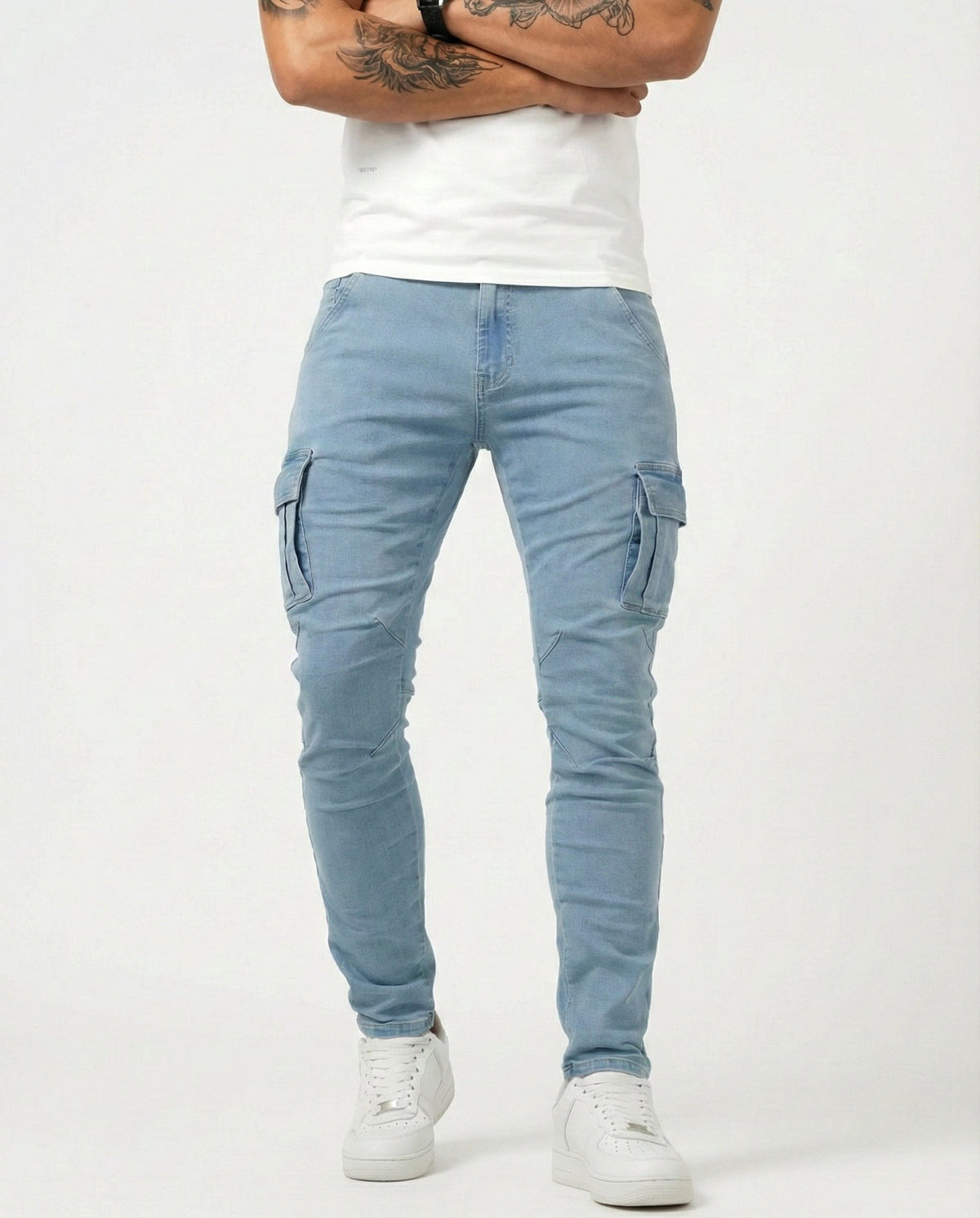 EMILIANO | PANTALÓN CARGO MARINO
