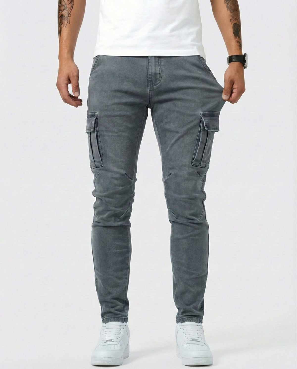 EMILIANO | PANTALÓN CARGO MARINO