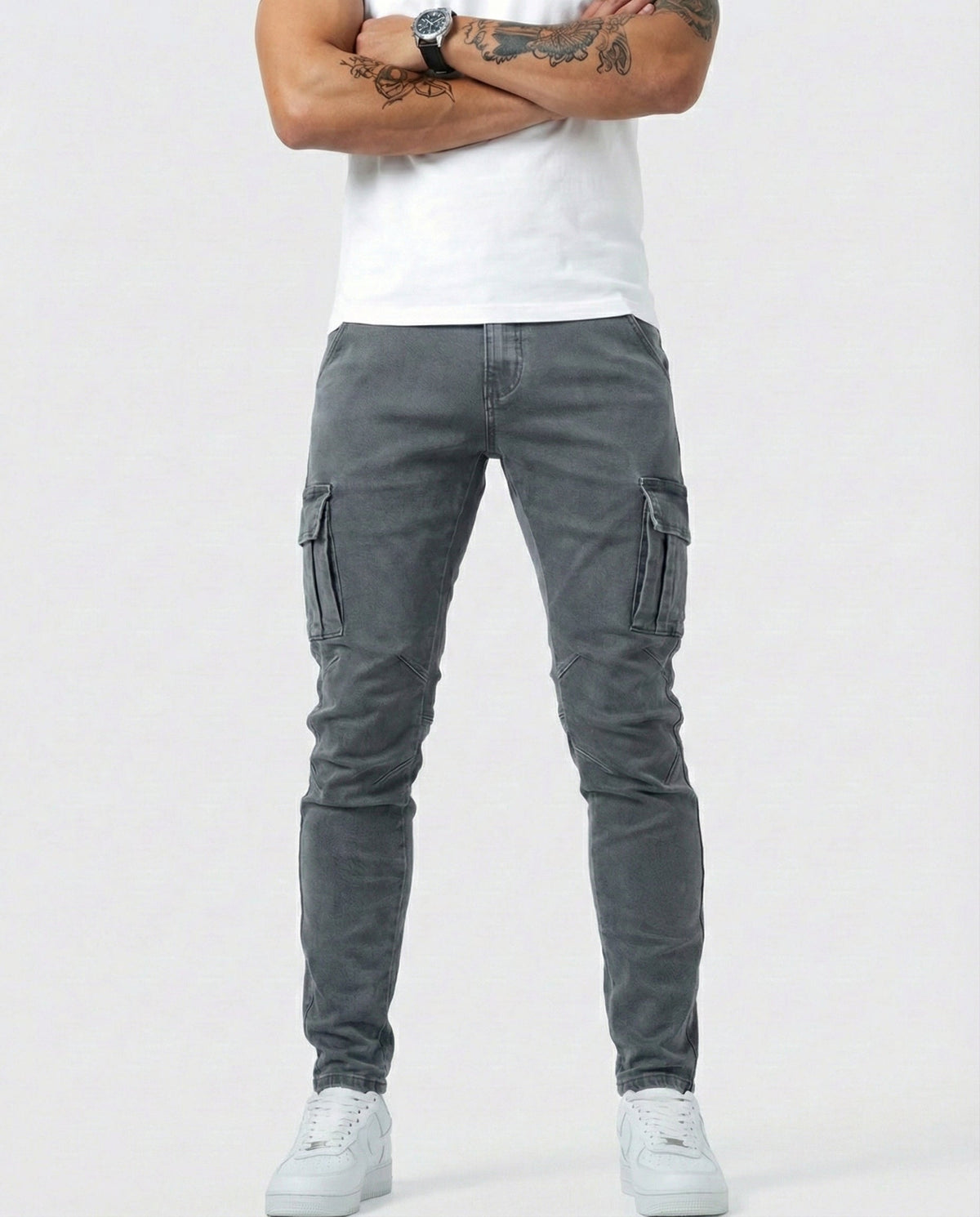 EMILIANO | PANTALÓN CARGO MARINO