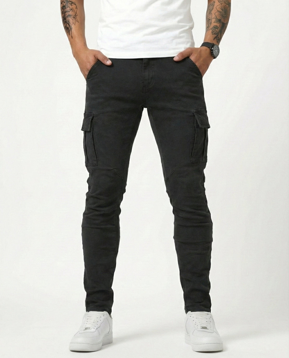 EMILIANO | PANTALÓN CARGO MARINO