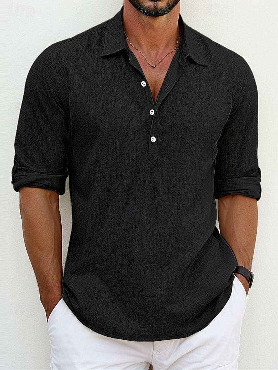 ARCHIE | CAMISA CLÁSICA DE ALGODÓN - LINO ATEMPORAL