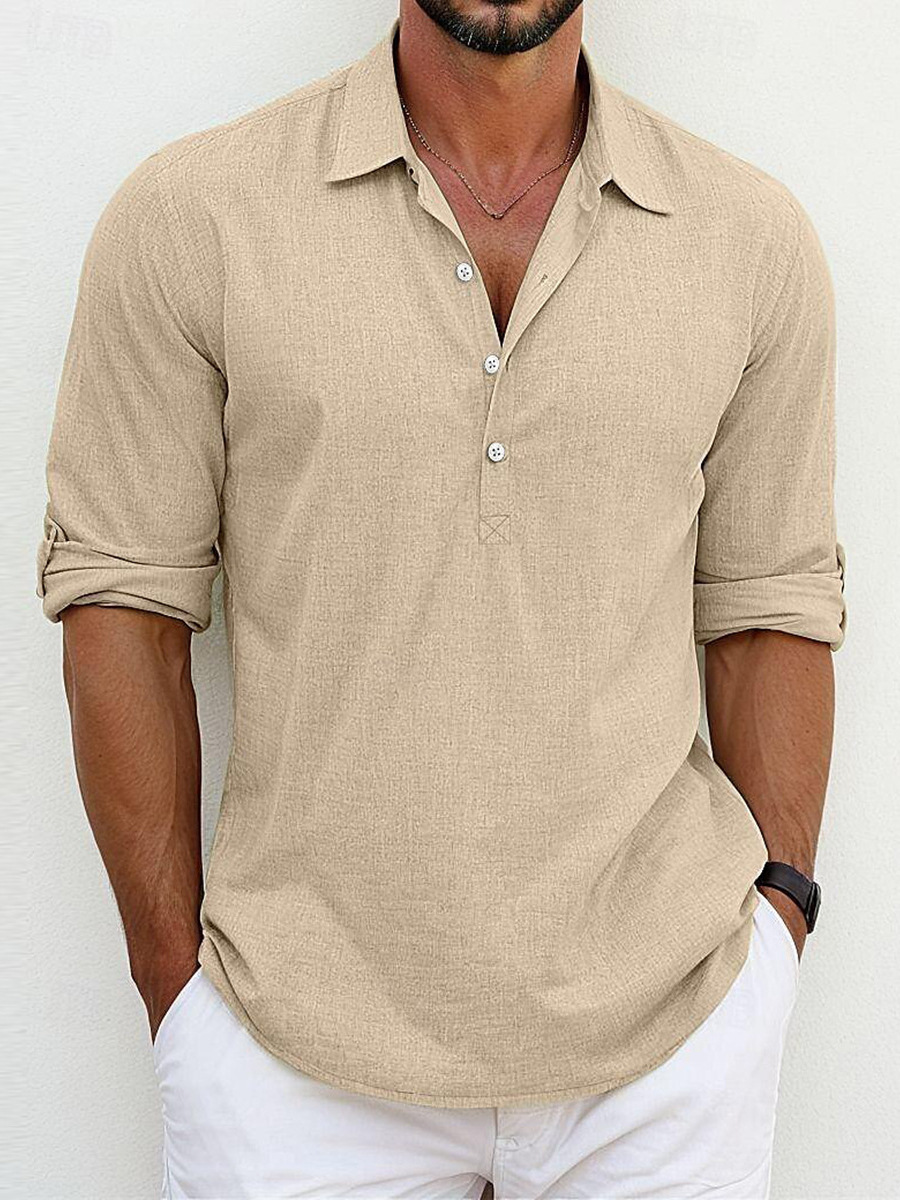ARCHIE | CAMISA CLÁSICA DE ALGODÓN - LINO ATEMPORAL