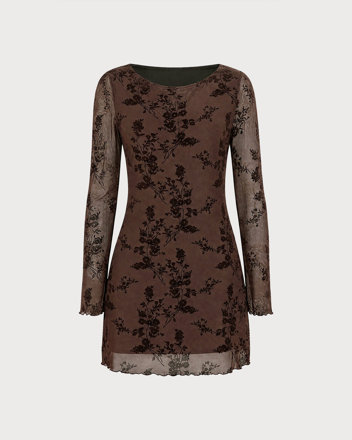 JULIANA| VESTIDO DE MALLA CON ESTAMPADO FLORAL